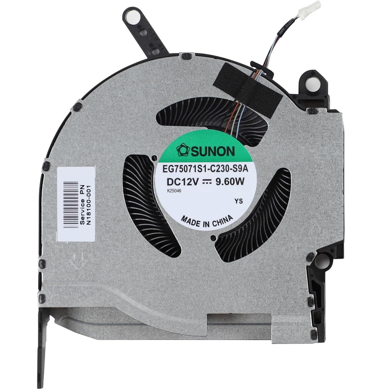 Fan for HP OMEN 16-K 16-N 8 Pro (DC12V) 16-K0013DX 16-K0023DX RTX3060 RTX3070 TPN-Q280 TPN-Q281 N18100-001 N18099-001