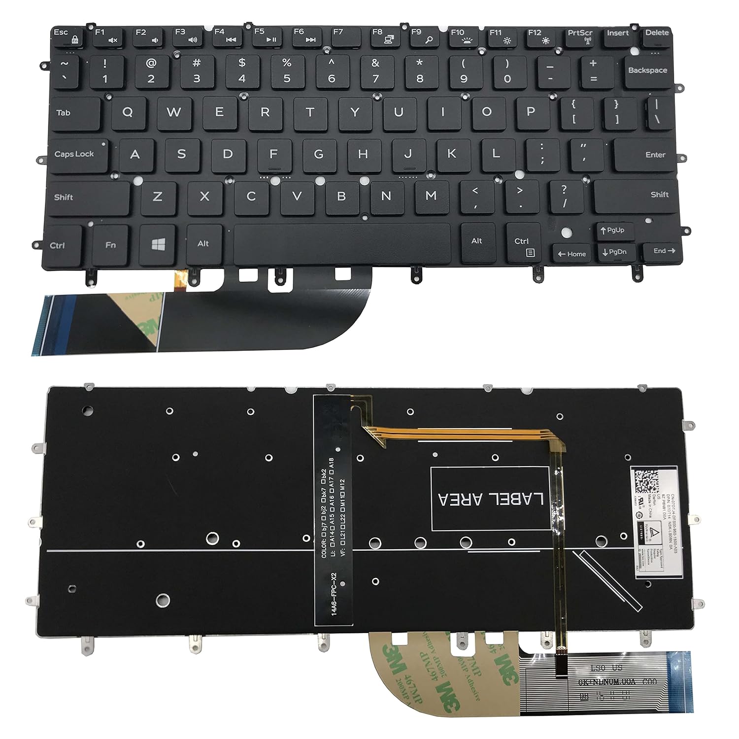 LAPTOP KEYPAD DELL XPS12 XPS13Z BLACK LED(1)