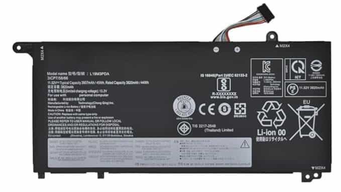 LAPTOP BATTERY LENOVO THINKPAD 14 15 L19D3PDA LAPCARE