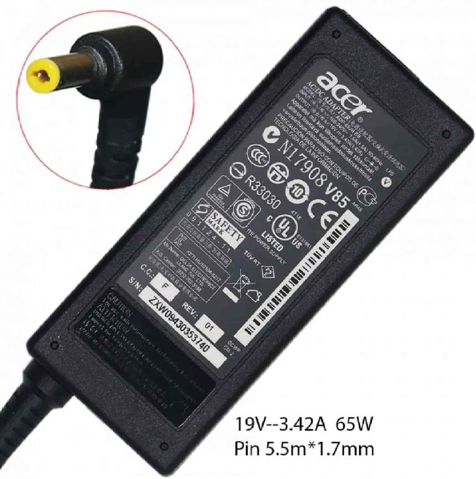 LAPTOP ORIGINAL ADAPTER ACER 65W NORMAL