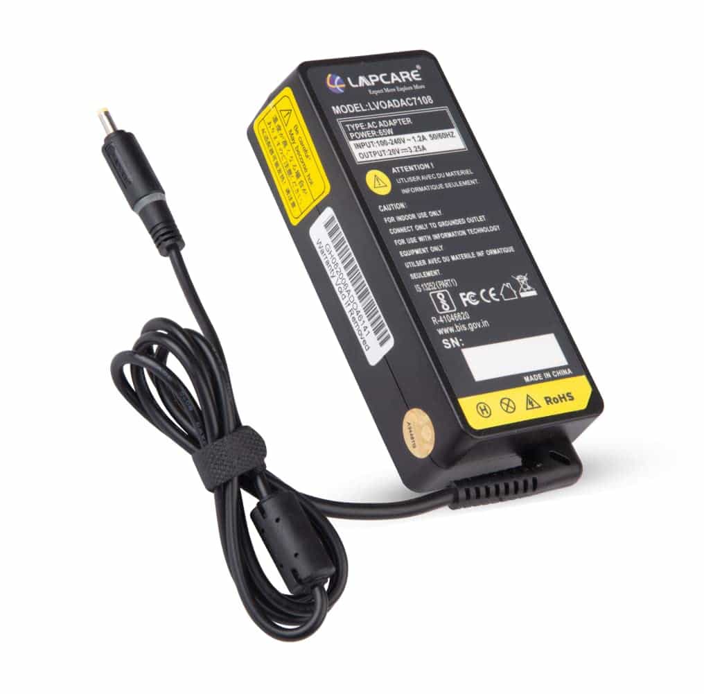 LAPTOP ADAPTER LENOVO 65W WALL LAPCARE
