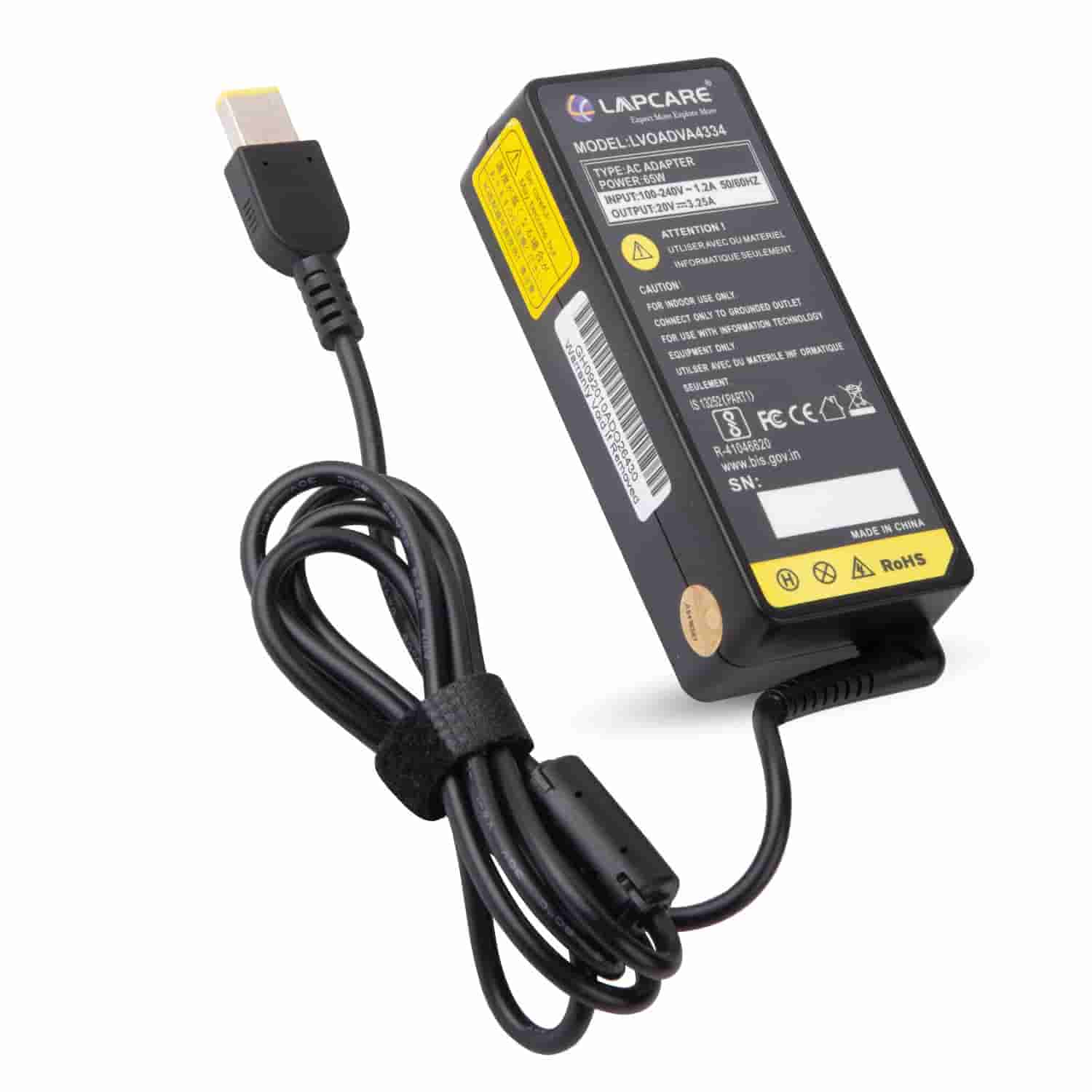 LAPTOP ADAPTER LENOVO USB TIP 65W LAPCARE