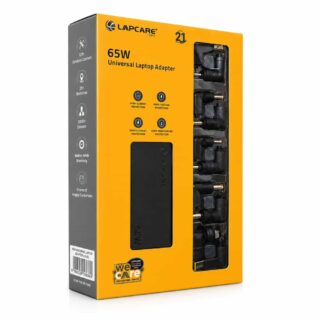 LAPTOP ADAPTER MULTIPORT UNIVERSAL 65W LAPCARE