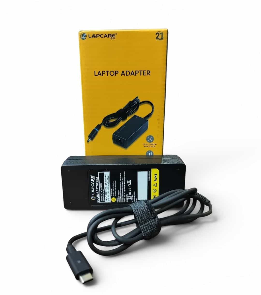 LAPTOP ADAPTER UNIVERSAL 87W TYPE C LAPCARE