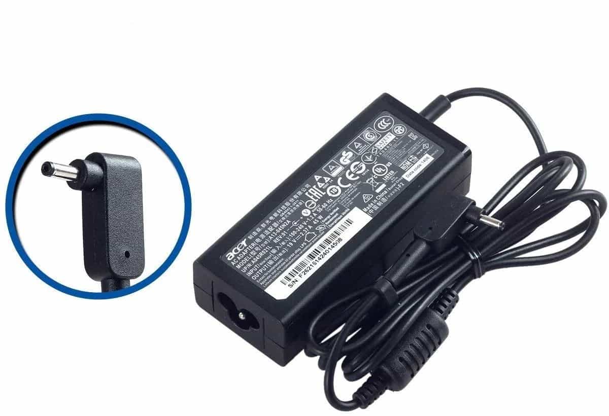 LAPTOP ORIGINAL ADAPTER ACER 45W MEDIUM PIN 1.7MM AVITA