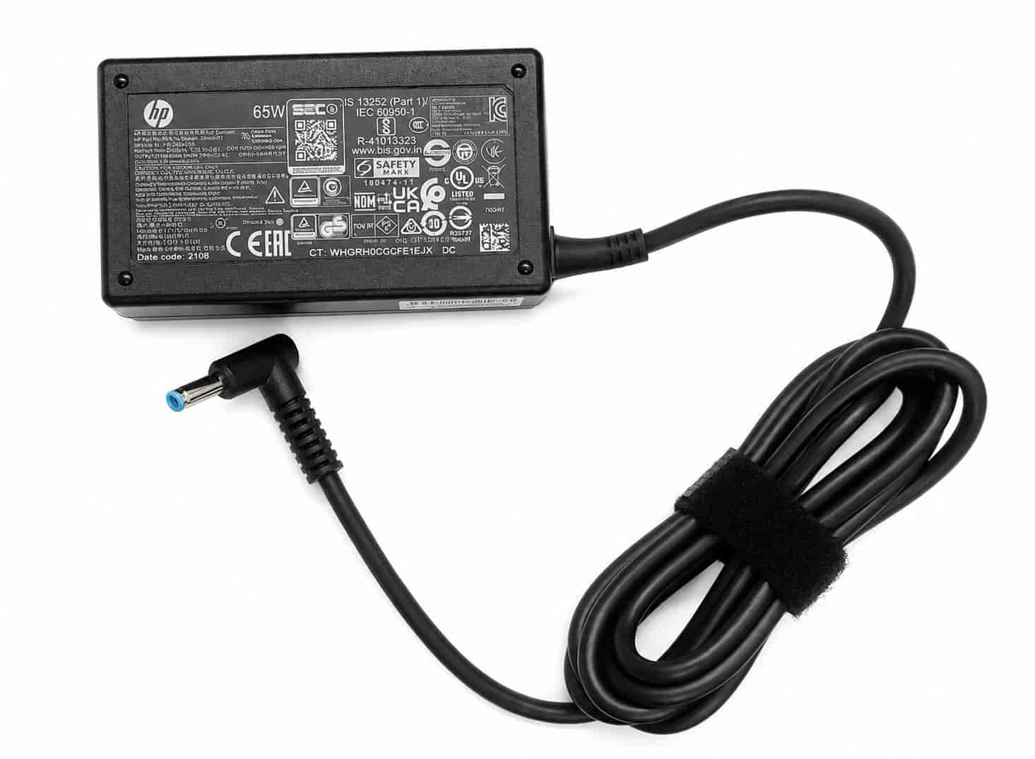 LAPTOP ORIGINAL ADAPTER HP 65W 4.5MM BLUE PIN