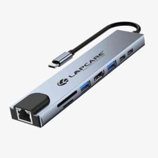 DOCK TYPE C TO 8 IN 1 (LC-801) LAPCARE-9651