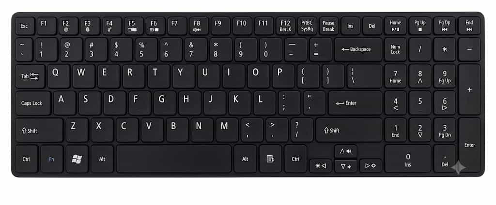 KEYBOARD COVER SKIN PROTECTOR FOR ACER 5738 BLACK COLOUR