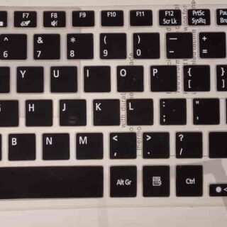 KEYBOARD COVER SKIN PROTECTOR FOR ACER 5755 5830T- BLACK