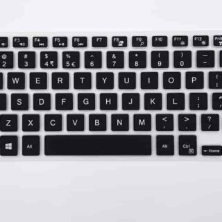 KEYBOARD COVER SKIN PROTECTOR FOR DELL 14 SERIES 3441 3442 BLACK COLOUR
