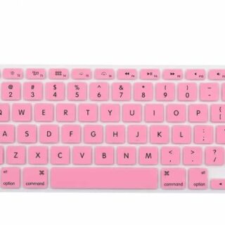 KEYBOARD COVER SKIN PROTECTOR FOR MACBOOK 13.3,15.4,17 INCH COMPATIBLE MODEL A1278,1398,1286,1502,1407 PINK COLOUR