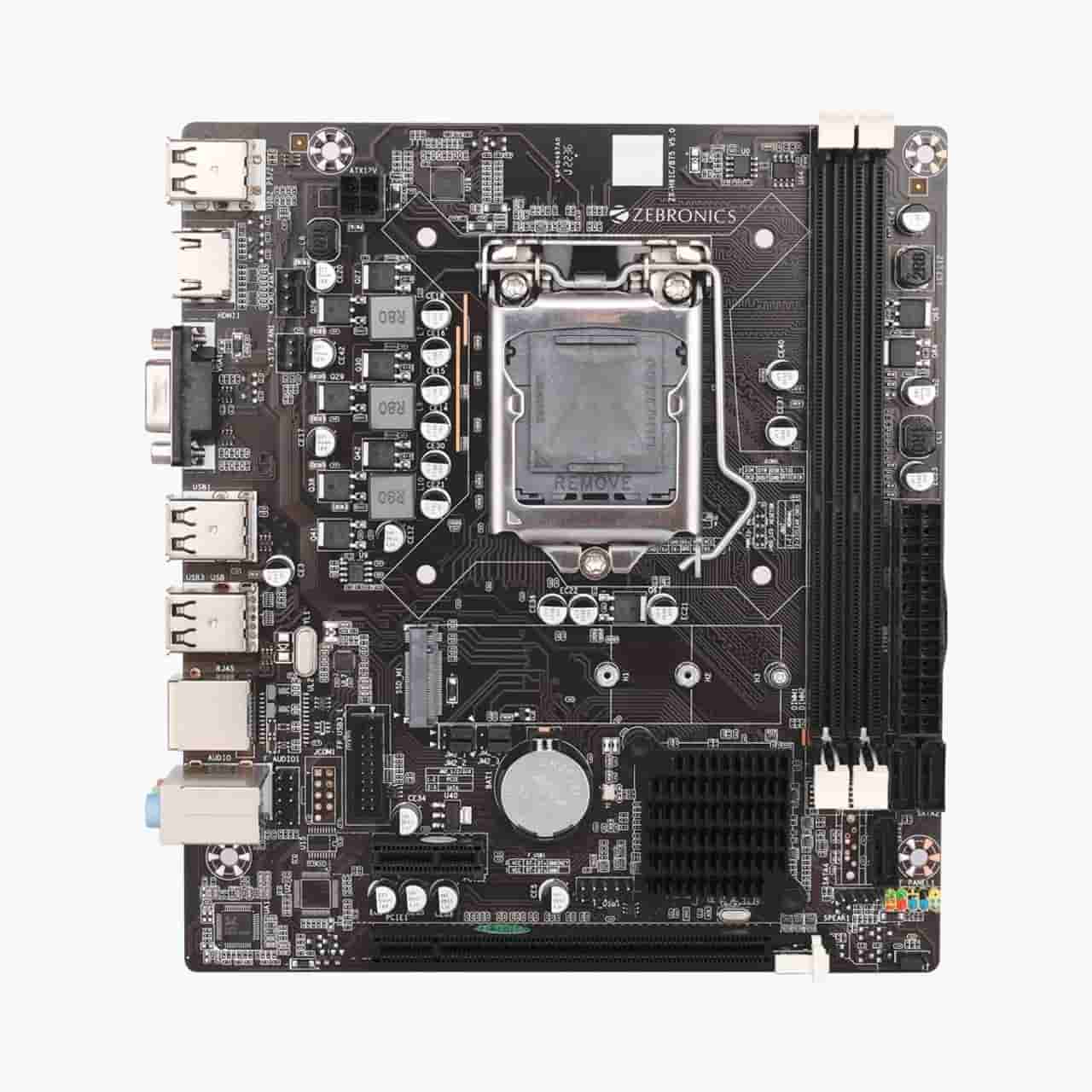 ZEBRONICS H61/1155 DDR3 LGA 1155SOCKET MICRO-ATX INTEL H61 EXPRESS CHIPSET DDR3 MOTHERBOARD FOR DESKTOP