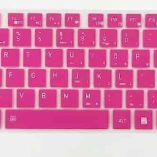 KEYBOARD COVER SKIN PROTECTOR FOR TOSHIBA C640 PINK COLOUR