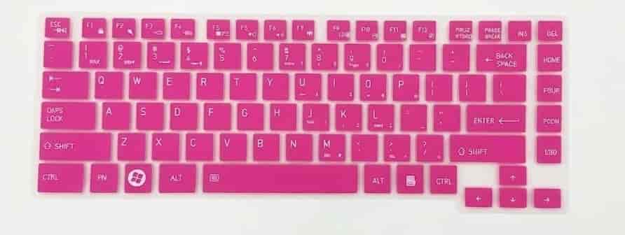 KEYBOARD COVER SKIN PROTECTOR FOR TOSHIBA C640 PINK COLOUR